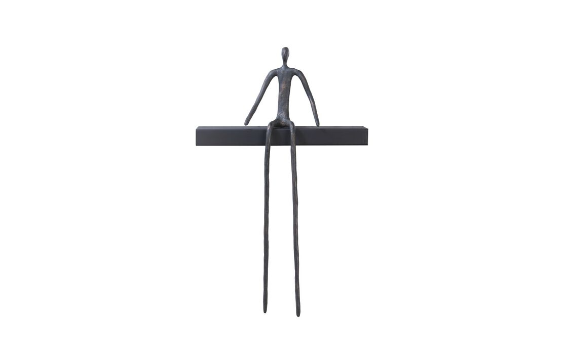 Moveable Man on Short Shelf Sitting A