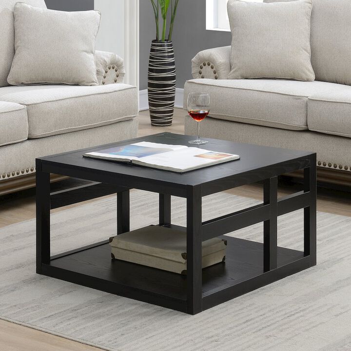 Convenience Concepts Monterey Square Coffee Table with Shelf
