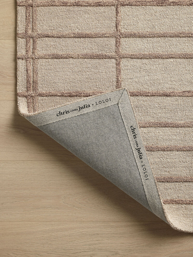Bradley BRL-04 Rose / Blush 3''6" x 5''6" Rug by Chris Loves Julia