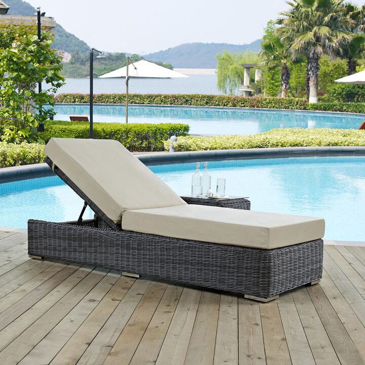 Modway Summon Outdoor Patio Sunbrella Chaise Lounge