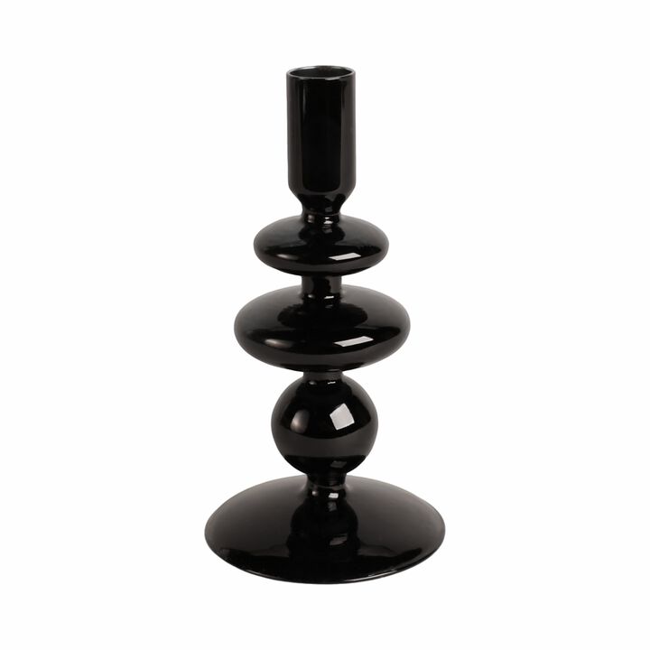 7" Vintage Glass Candle Holder