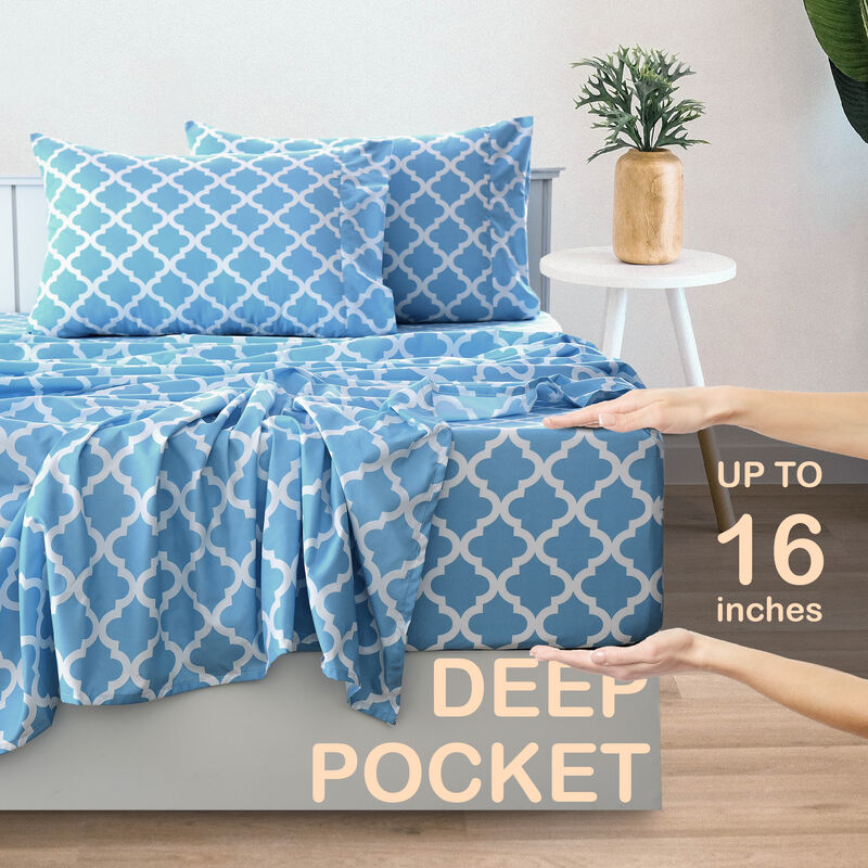 Lux Decor Collection Bed Sheets - Brushed Microfiber Sheet Set