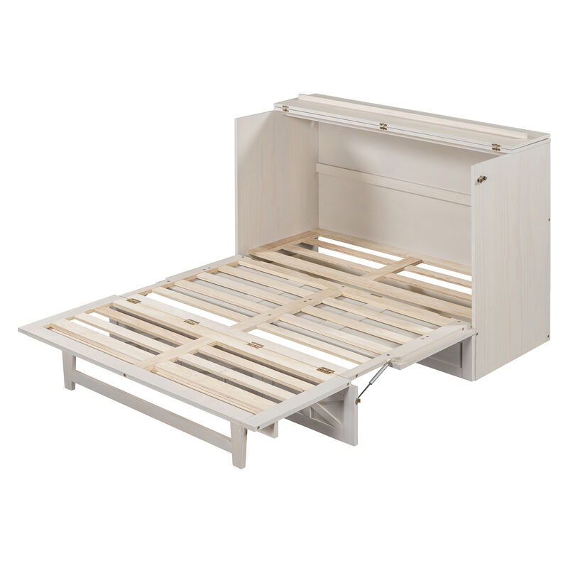 Merax Murphy Bed Cabinet with A Large Drawer