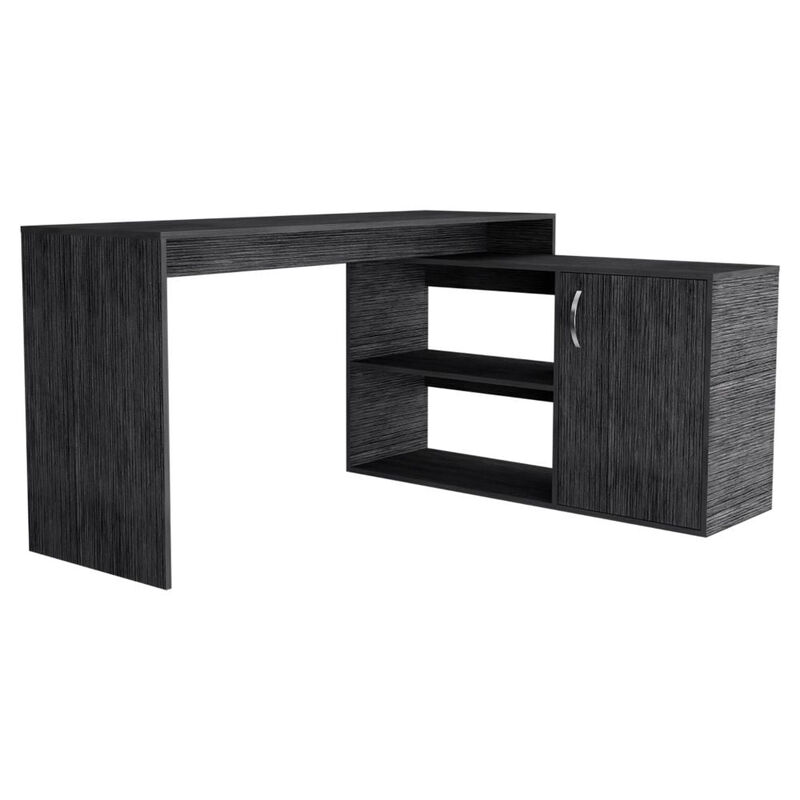 L-Shaped Desk Desti, Office, Smoky Oak