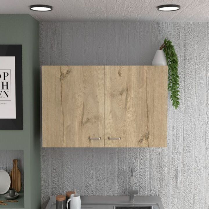 Wall Cabinet Toran, Kitchen, White / Light Oak
