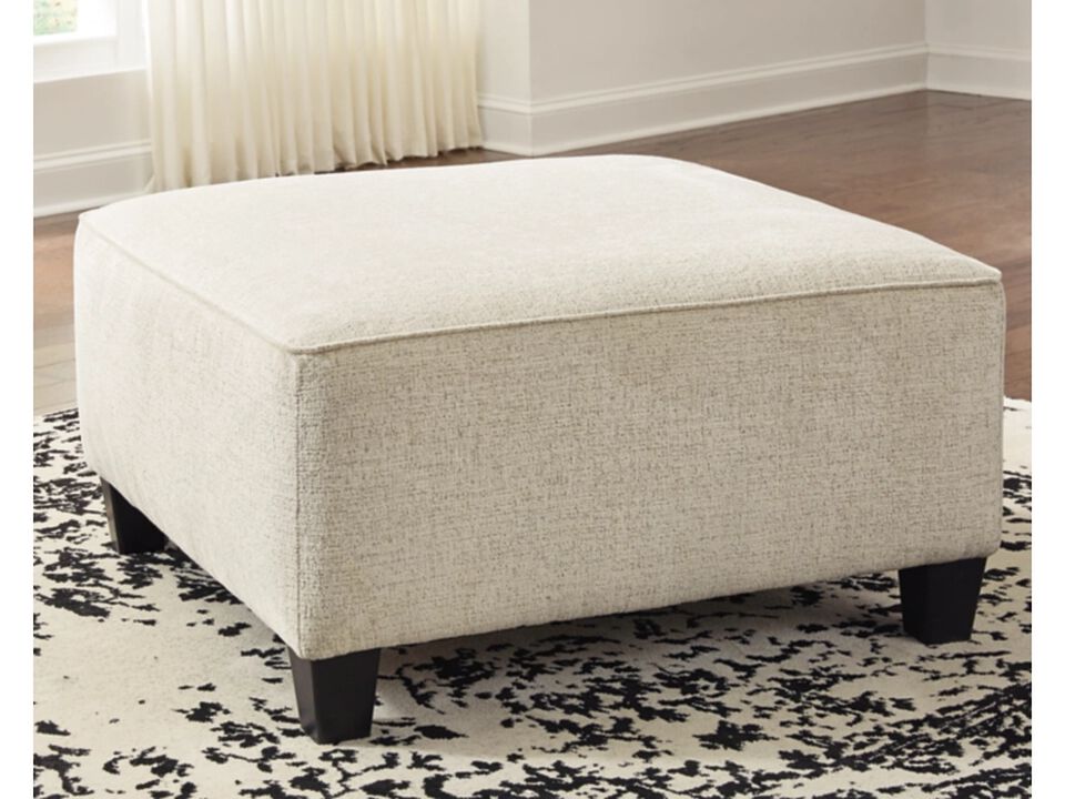 Beige oversized 39x39 ottoman