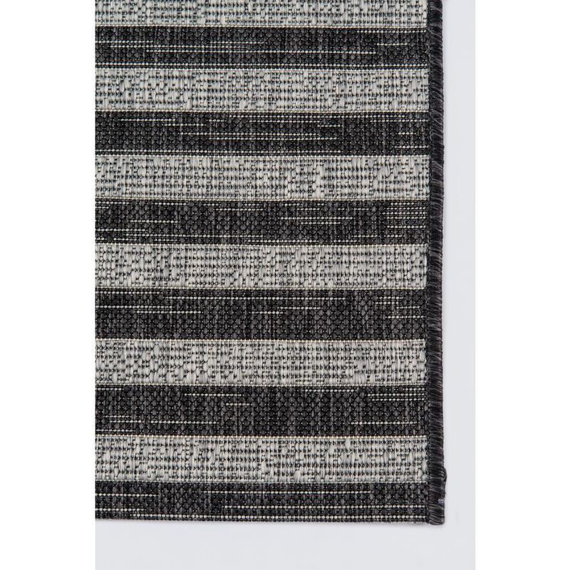 Novogratz Contemporary Rectangle Area Rug, Charcoal, 3'11 X 5'7
