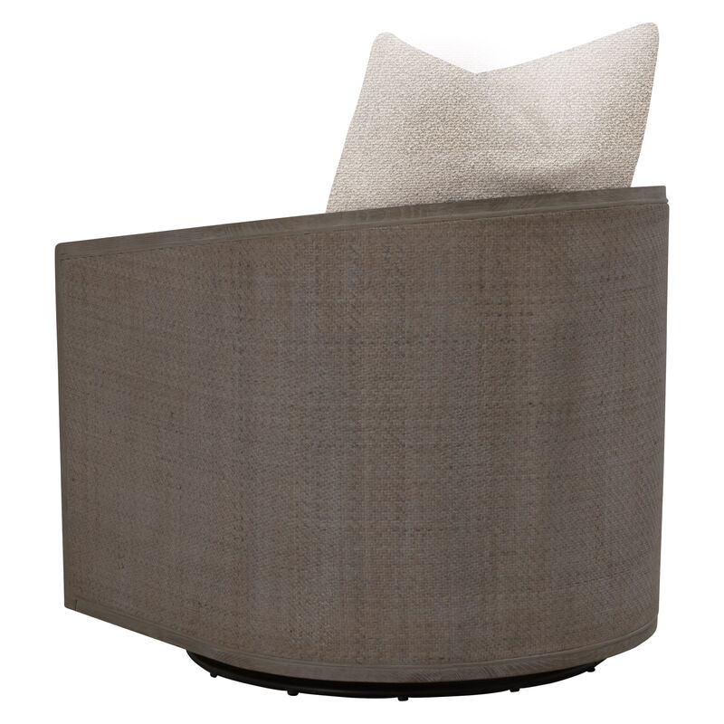 McGuire Swivel Club Chair in Brown