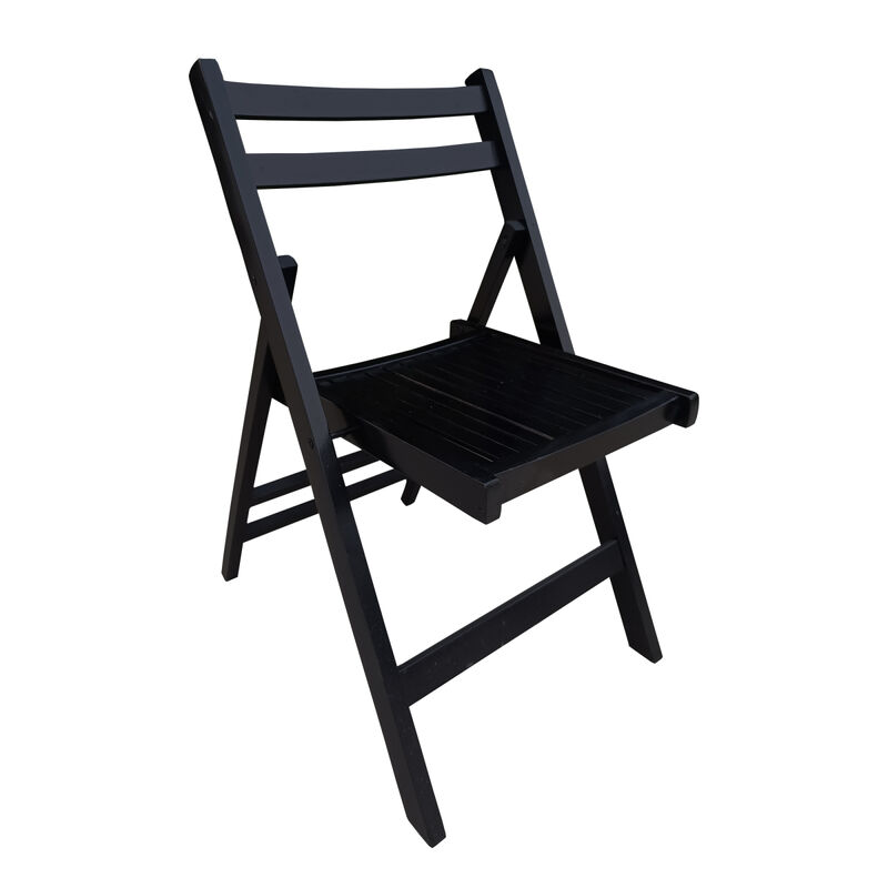 Furniture Slatted Wood Folding Special Event Chair, Set Of 4, Folding Chair, Foldable