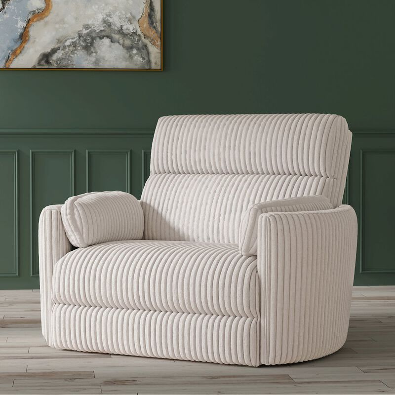 Parker Living Mega Ivory Extra Wide Power Glider Recliner