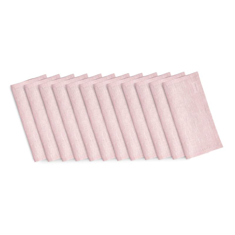 Solino Home 100% Pure Linen Athena Cocktail Napkins Set of 12 9 x 9 Inch for Spring & Easter