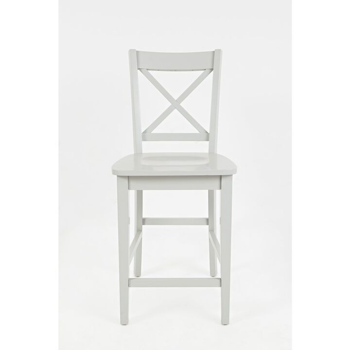 Jofran Simplicity Solid Wood Classic X-Back Counter Stool (Set of 2)