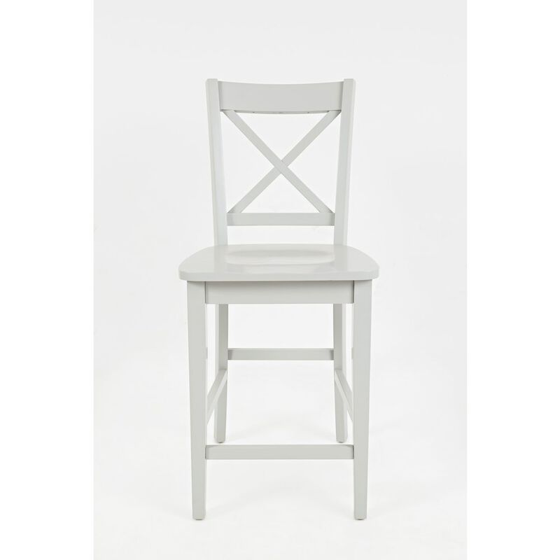 Jofran Simplicity Solid Wood Classic X-Back Counter Stool (Set of 2)