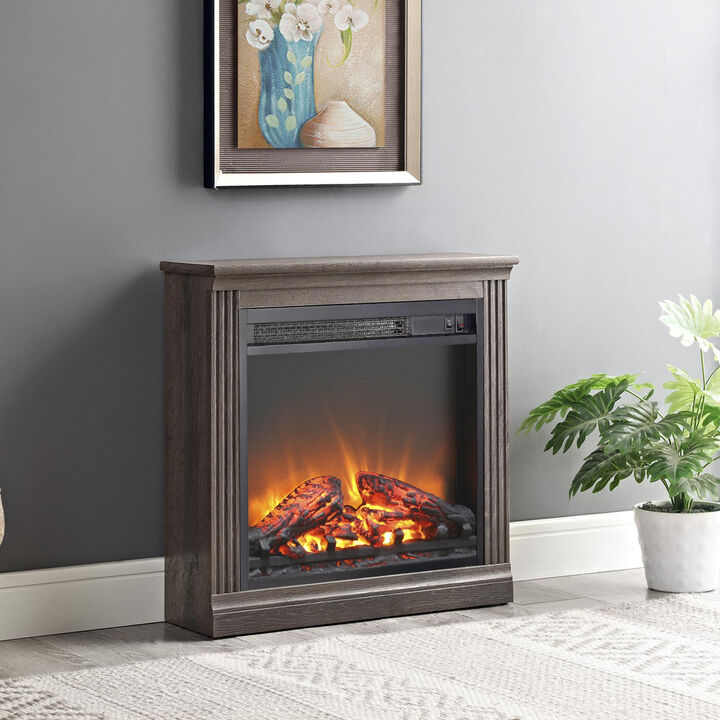 Streamdale 18" Electric Fireplace Insert, Ultra Thin, Realistic Flame