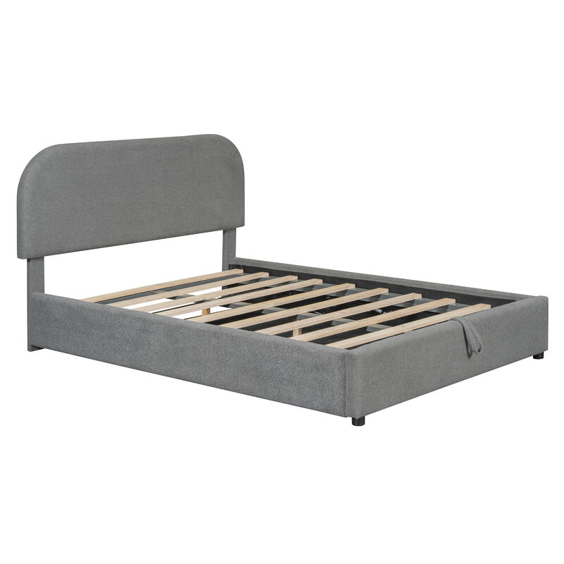 Merax Teddy Platform Bed with Hydraulic Storage System