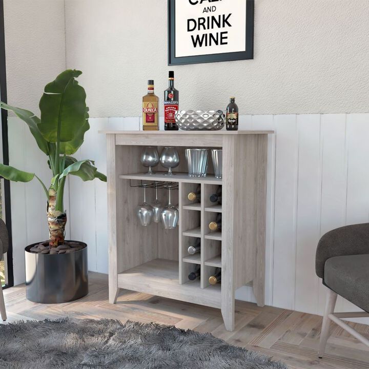 New Canaan 6-Bottle 1-Drawer 1-Shelf Bar Cabinet Light
