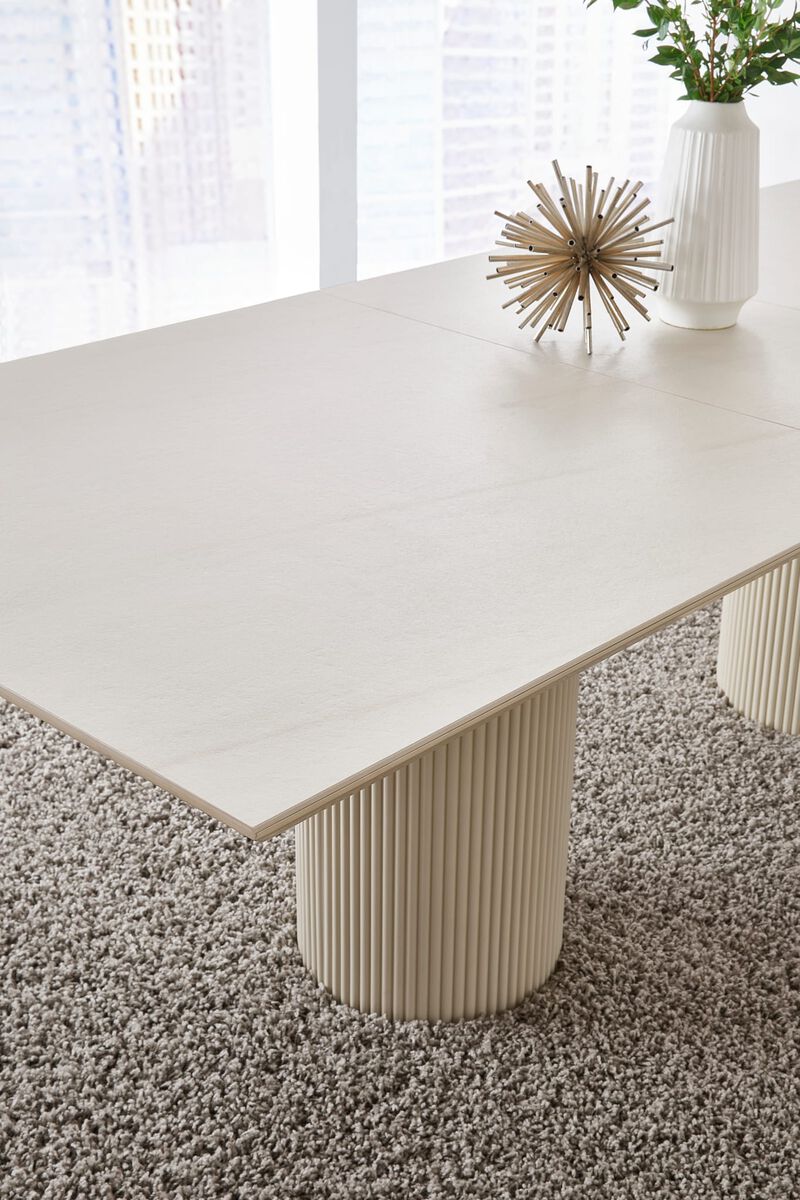 Cannon Stone Top Extension Dining Table