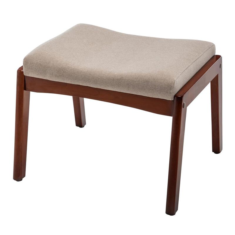 Convenience Concepts Designs4Comfort Natalie Accent Ottoman Stool Sandy Beige