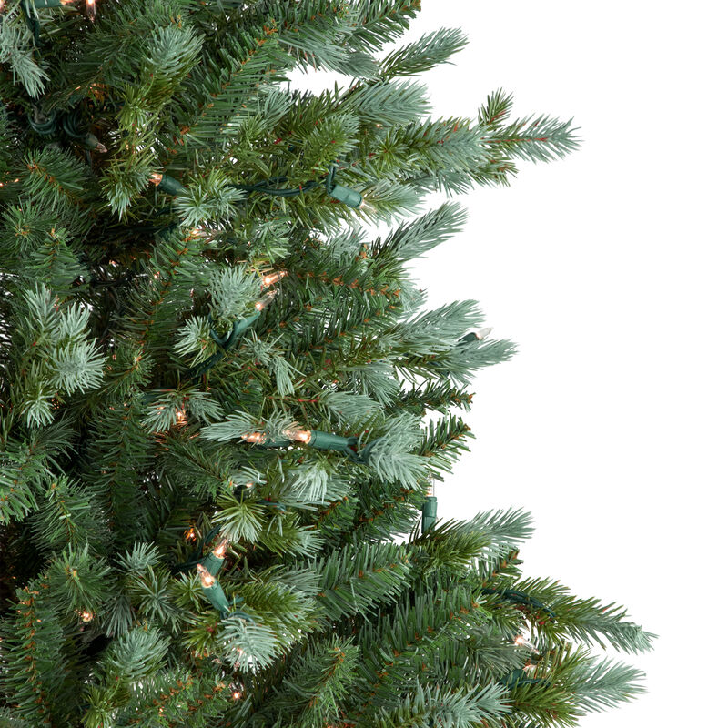 6' Pre-Lit Blue Spruce Artificial Christmas Tree  Clear Lights
