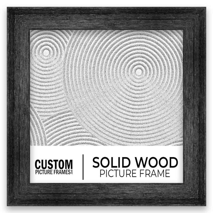Barnwood Black Square Picture Frame