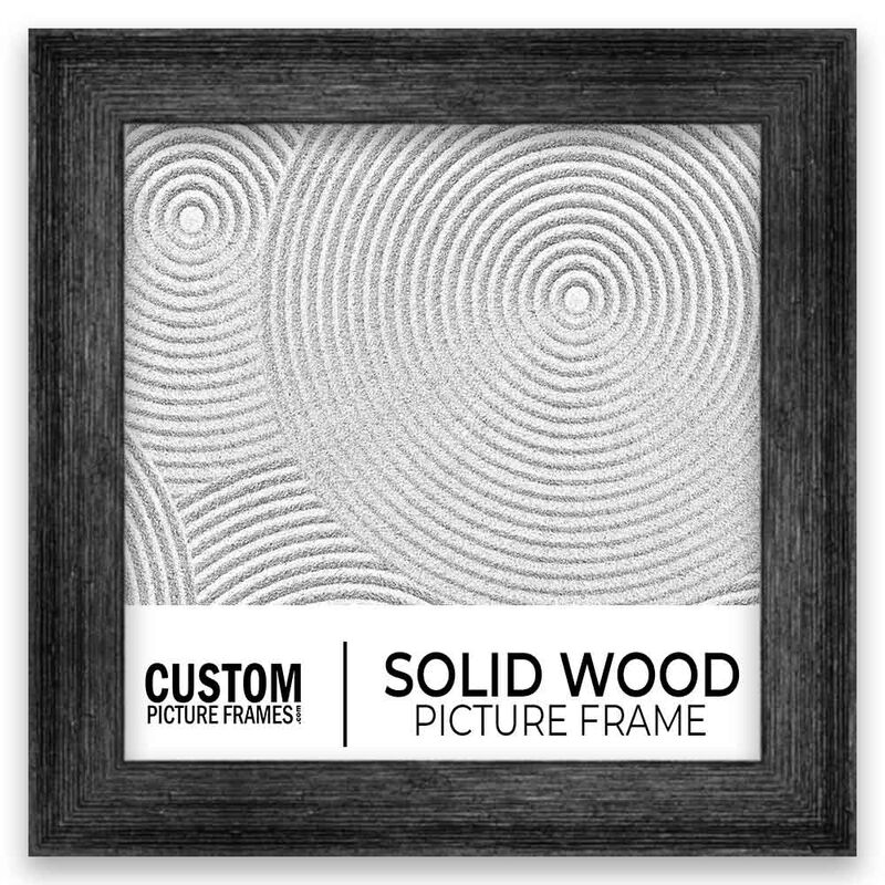 Barnwood Black Square Picture Frame