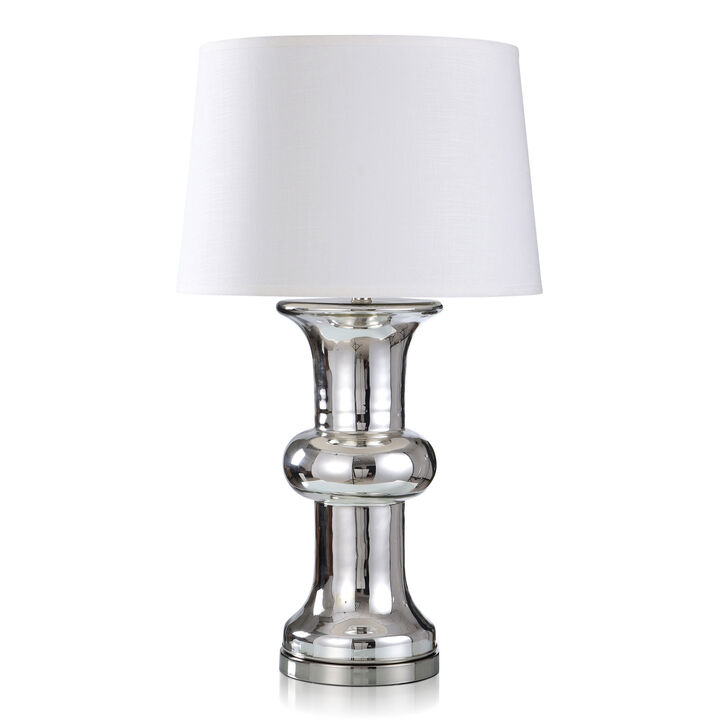 Chrome Glass Lamp