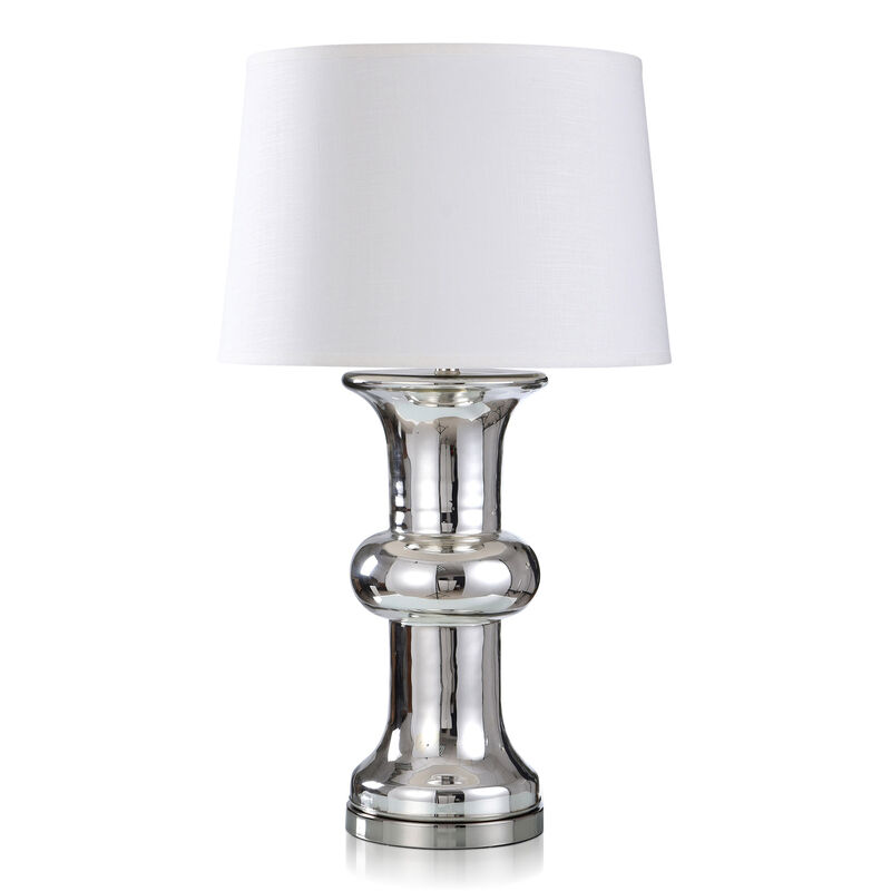 Chrome Glass Lamp