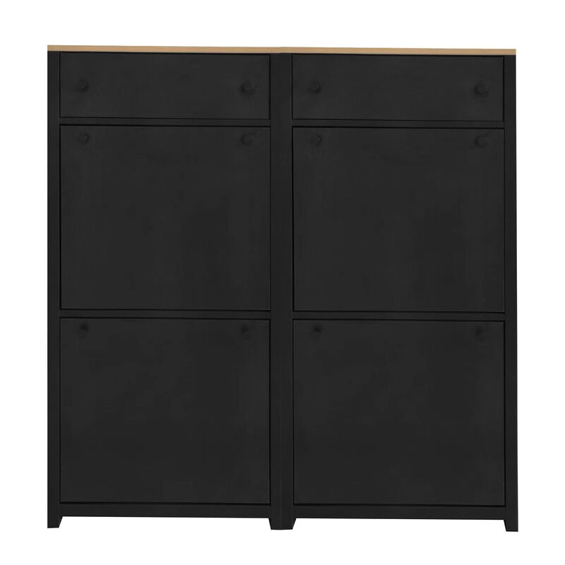 Merax Modern Style Shoe Rack with 4 Flip Drawers