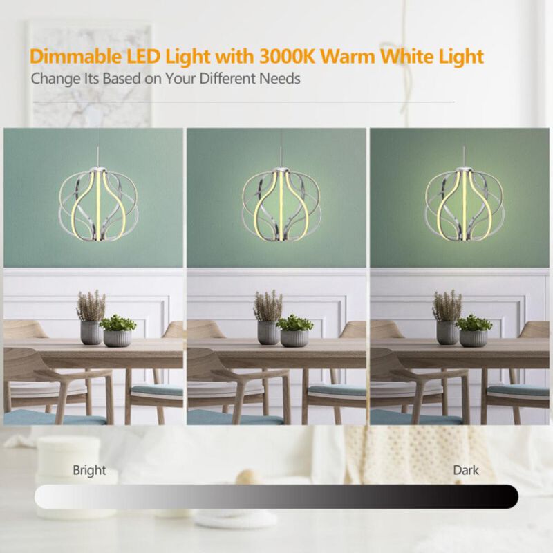 Hivvago Modern Dimmable Warm White LED Chandelier