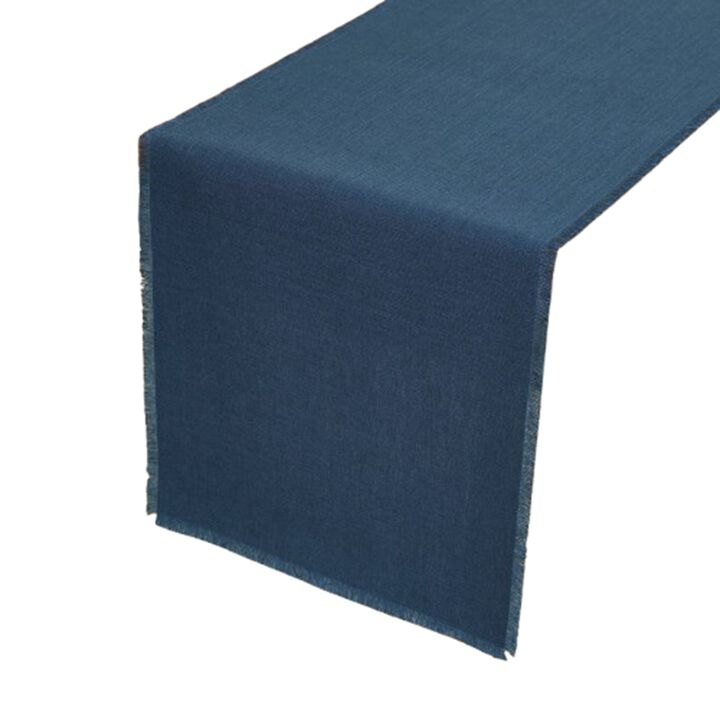Solino Home 100% Pure Linen Table Runner | Fringe for Spring & Easter