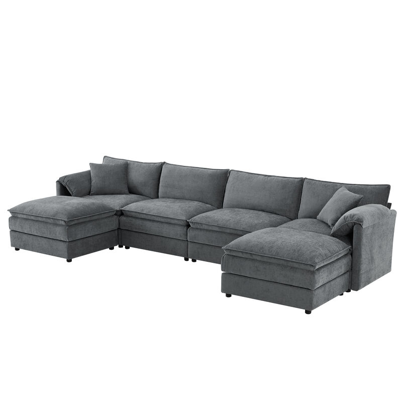 Merax Chenille Modular Sectional Sofa for Living Room