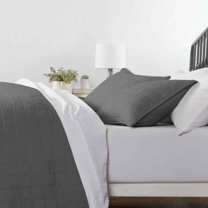Farmhouse Style 2-Piece Microfiber Coverlet Bedspread Set – Cozy Bedspread for All Seasons
