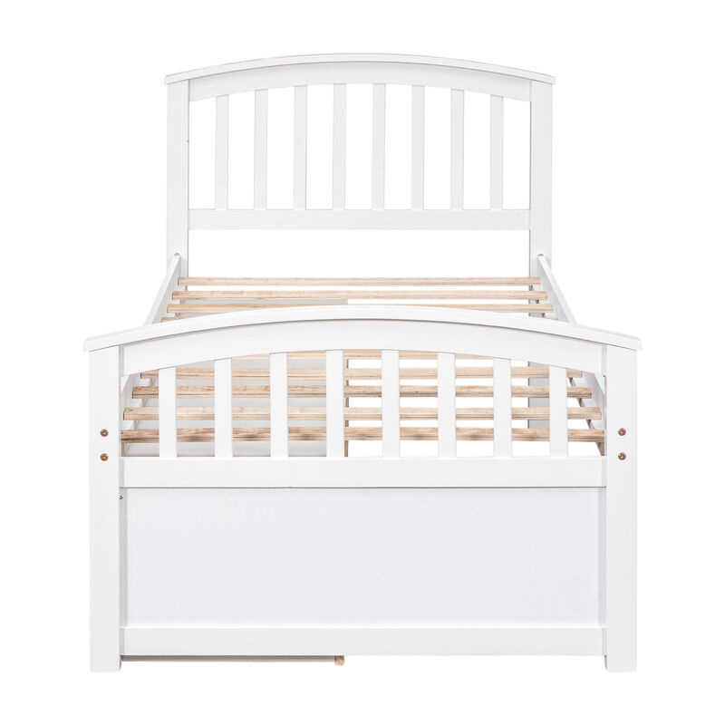 Merax Solid Wood Platform Storage Bed with 6 Drawers