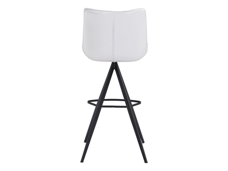 Aki Barstool (Set of 2) White & Black