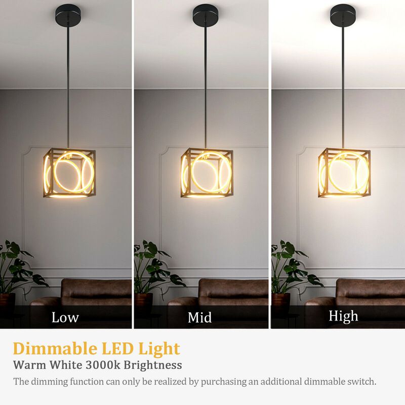 Modern LED Pendant Light with 42 Inches Adjustable Suspender