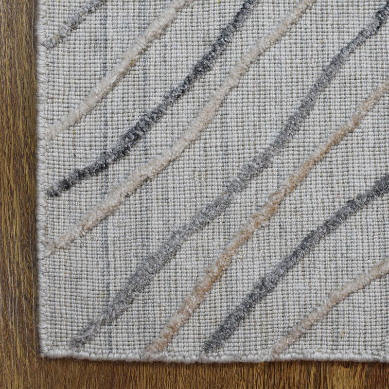 RUGSOTIC CARPETS HAND WOVEN FLAT WEAVE KILIM POLYESTER ECO-FRIENDLY AREA RUGS  - 3'x5', Rectangle Shape, Beige Multicolor Color, Abstract Modern Design, Low Pile  Handmade Area Rugs (DP0001)