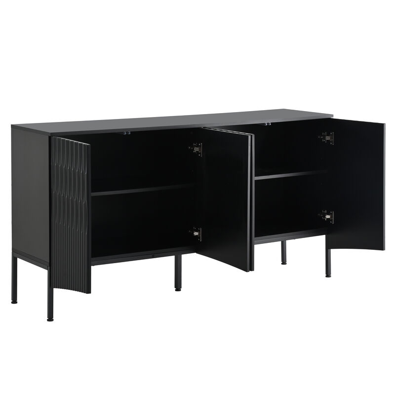 Merax Four-Door Sideboard Storage Cabinet