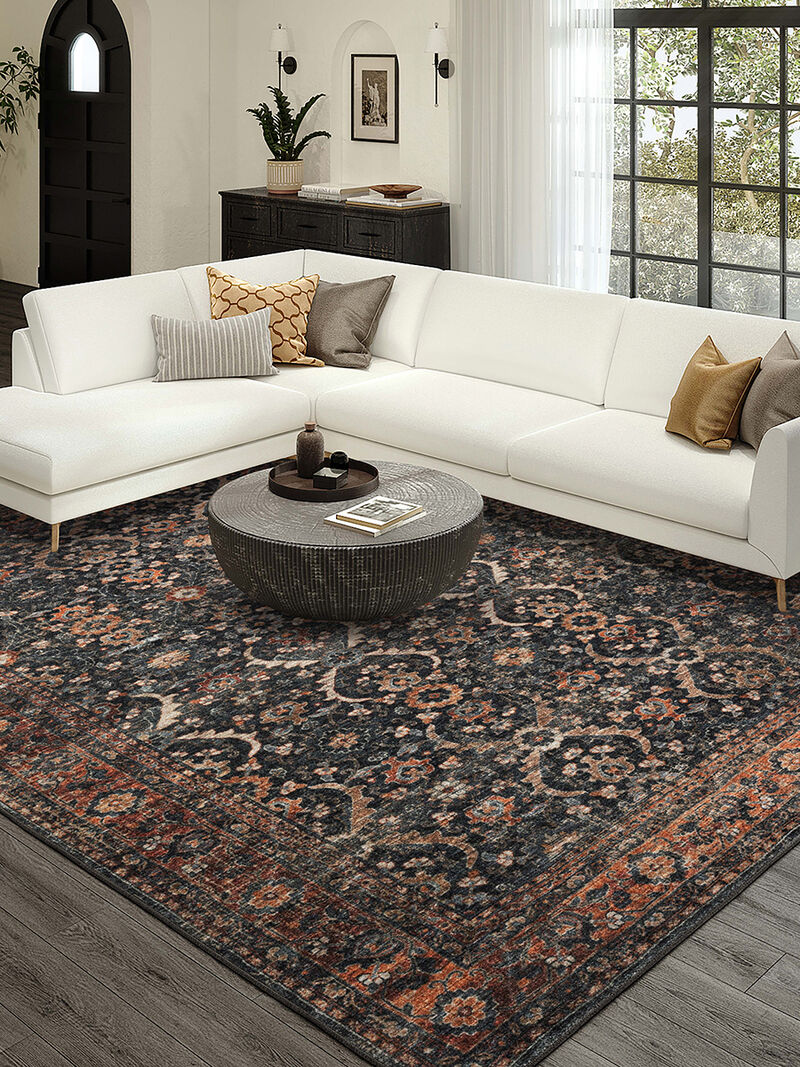Jericho JC1 Charcoal 10' x 14' Rug