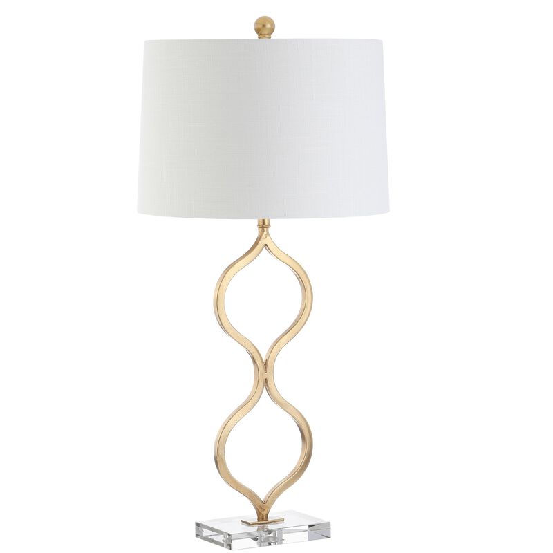 Levi Metal/Crystal LED Table Lamp