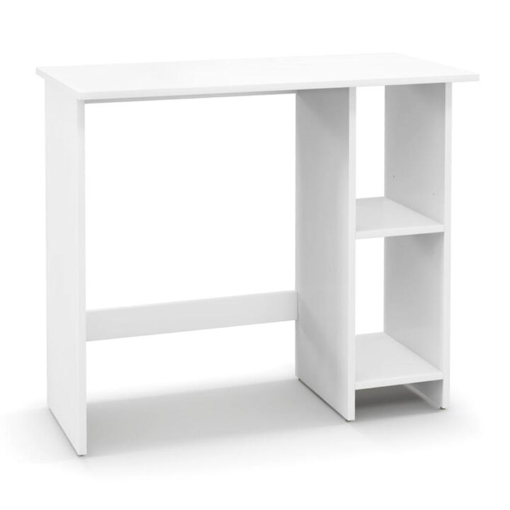 Hivvago Small Computer Desk with Storage and Adjustable Shelf