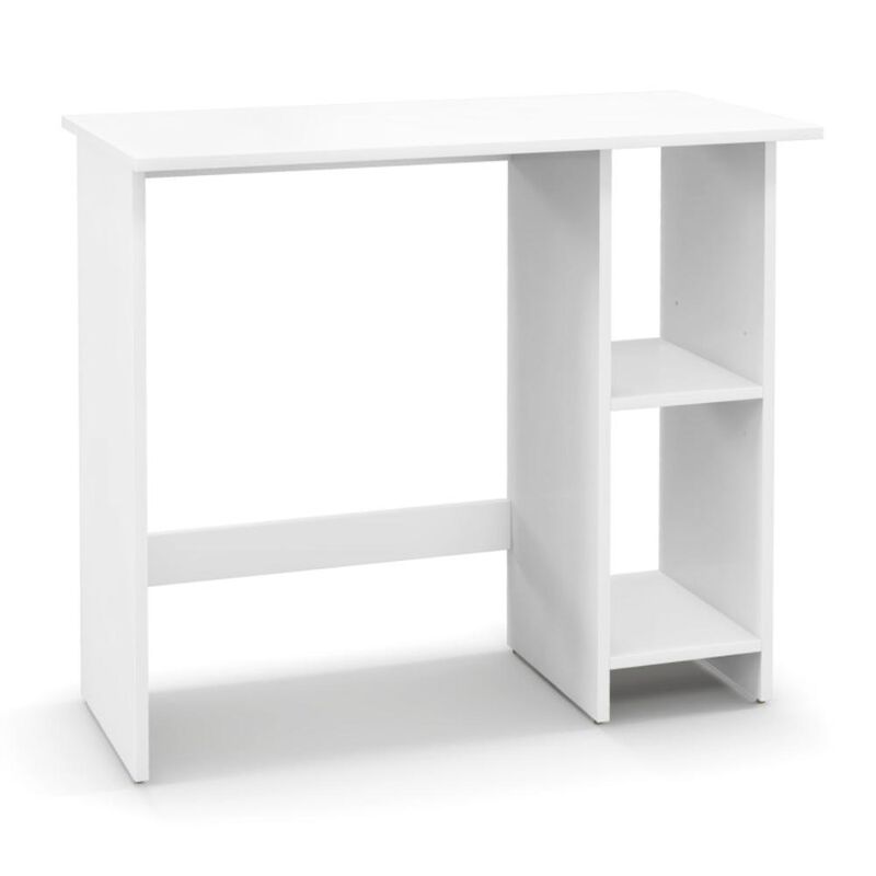 Hivvago Small Computer Desk with Storage and Adjustable Shelf