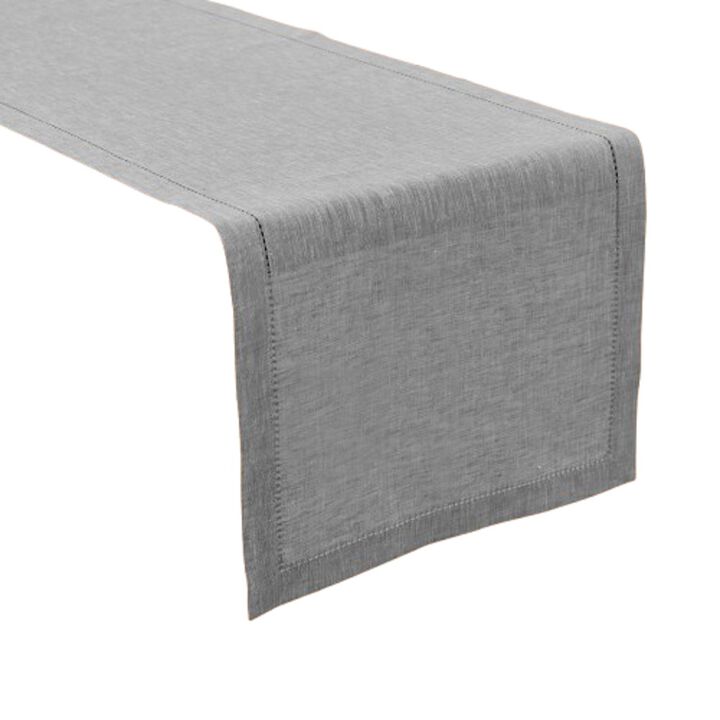 Solino Home 100% Pure Linen Table Runner 14 x 108 Inch | Milan