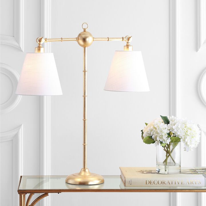Ruth 2-Light Library Metal LED Table Lamp