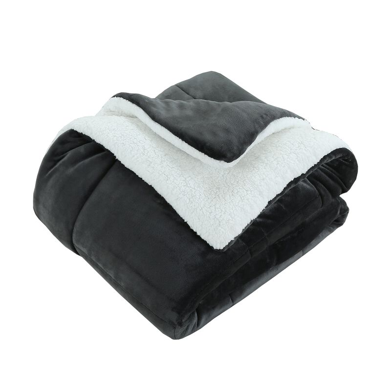 MarCielo 3 Piece Soft Micromink Fluffy Ultra Cozy Sherpa Comforter Set