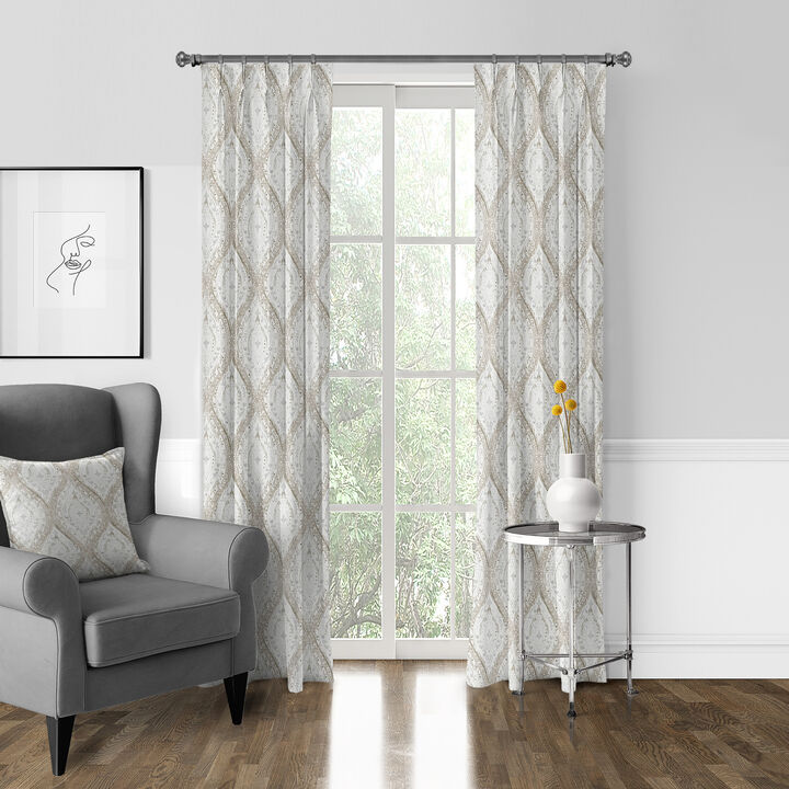 6ix Tailors Fine Linens Cressida Linen Pinch Pleat Drapery Panel Pair