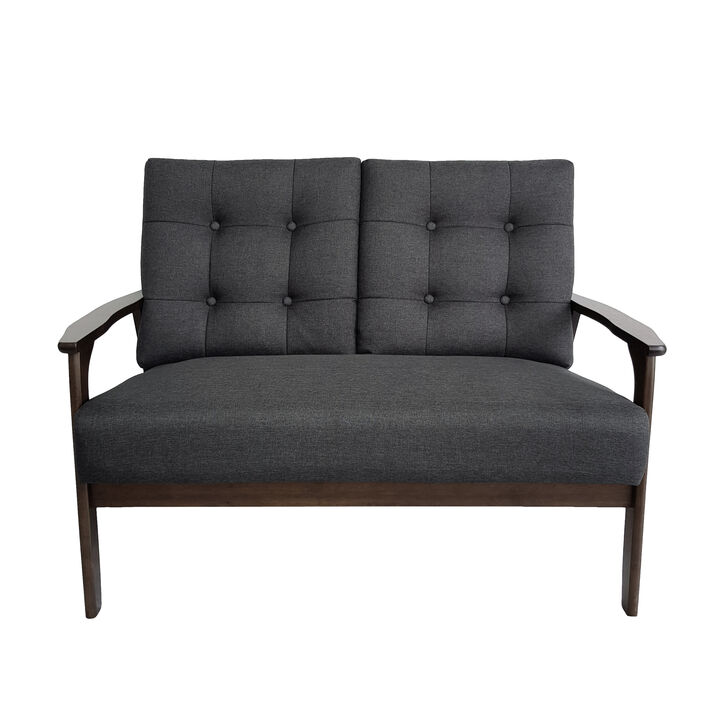 Merax Tufted Loveseat Sofa Accent Sofa