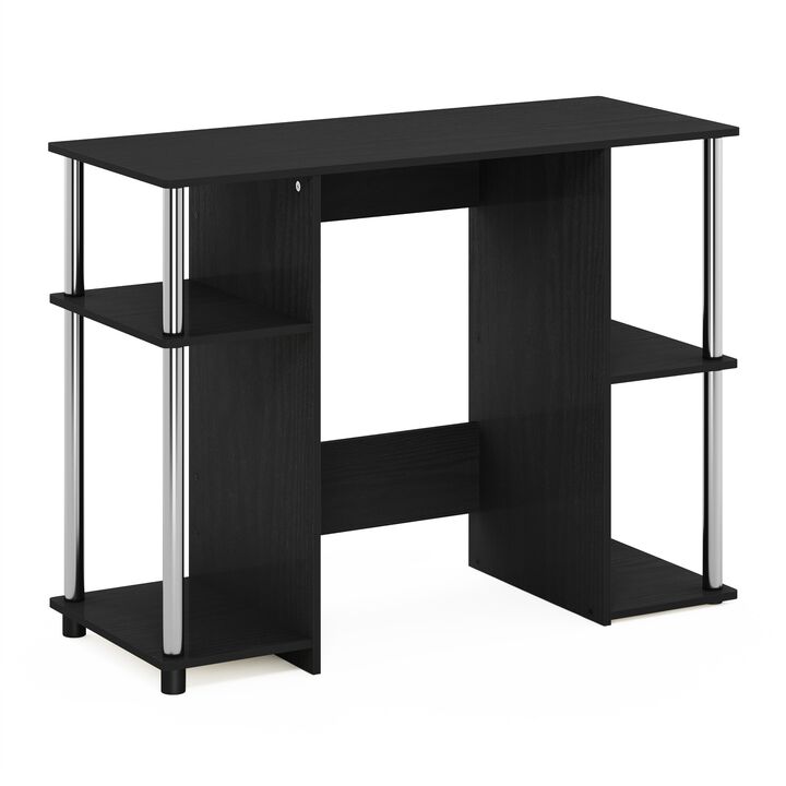 Furinno Furinno 15112 JAYA Compact Computer Study Desk  Americano  Stainless Steel Tubes