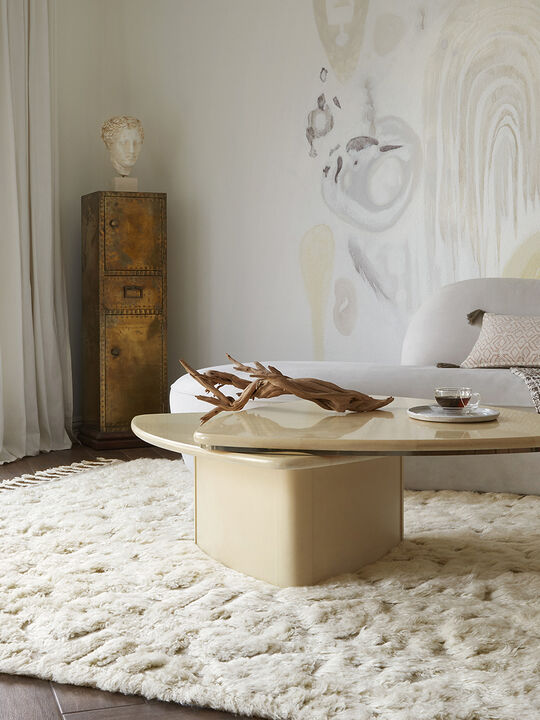 Hygge YG03 Oatmeal/Ivory 18" x 18" Sample Rug