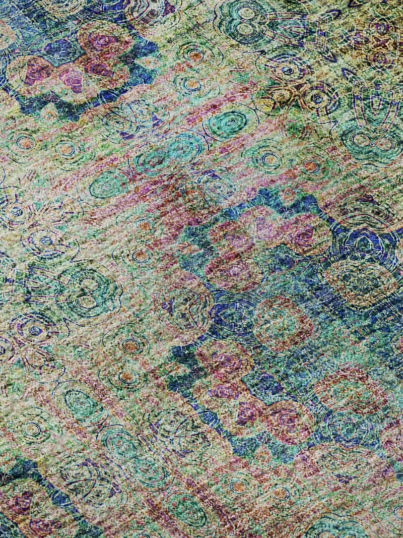 Trevi TV16 Green 3' x 5' Rug