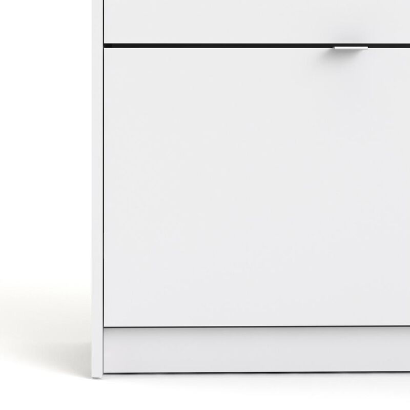 Tvilum Bright 3 Drawer Shoe Cabinet, White